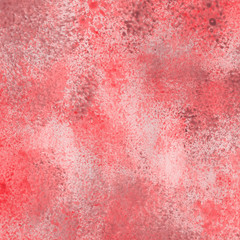 Red acrylic abstract background with waves and strokes on white paper background. Trendy look. Chaotic abstract organic design.