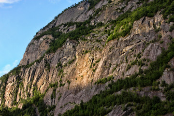 Obraz premium Massive rock formations common in Scandinavia