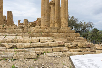 The Temple of Juno in the Valley of the Temples at Agrigento, Sicily