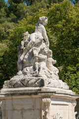 Jardins de la Fontaine in Nimes in Südfrankreich