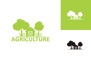 Agriculture Logo Template Design Vector, Emblem, Design Concept, Creative Symbol, Icon