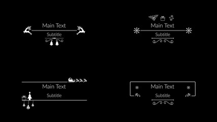 Creative Elegant Christmas & New Year Titles