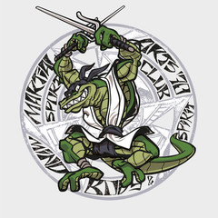 Martial arts crocodile