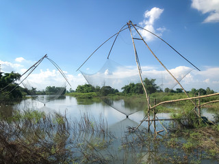 Old-fashioned fish trap.