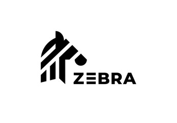 Zebra Logo Design. Vector abstract logo animal design shapes. © Yeroma