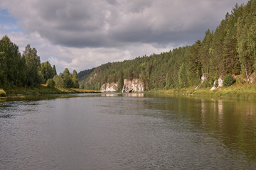 rafting on the Chusovaya river