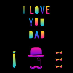 Abstract rainbow card background. Modern pattern for birthday card, party invitation, wallpaper, holiday shop sale poster, bag print, t shirt, workshop advertising etc.