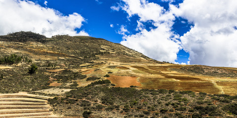 Terraces in the Inca valley