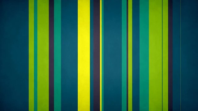 Paperlike Multicolor Stripes 41 - 60fps 4k Green Yellow Grungy Video Background Loop // Colorful moving bars with a discreet grunge look. Number 41 in the series.
