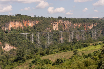Viaducto de Gokteik. Myanmar