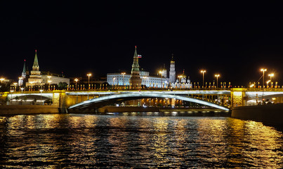 Fototapeta premium Night Moscow view