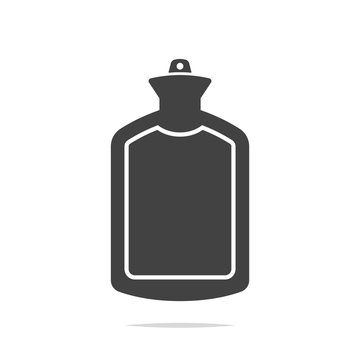 Hot water bag icon vector