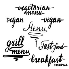 Big set of beautiful lettering