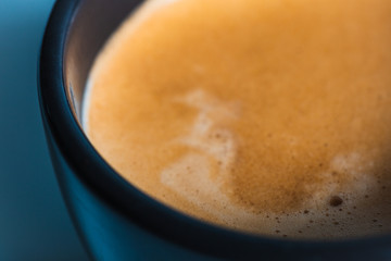 Close up of an expresso cup