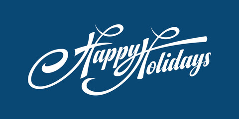 Happy Holidays text