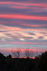 Pastel Sunset Sky Over Oglebay Park near Wheeling, West Virginia