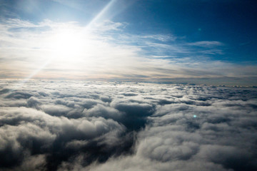 Fototapeta na wymiar Cloudy Flight