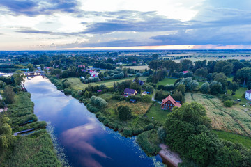 Przemyslaw Szkarpawa River Aerial