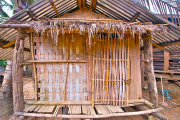 laos,mekong shores : kamu village house