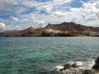 Fototapeta na wymiar Aegean Sea and Landscape of Naxos Island, Greece 