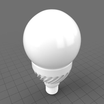 Round twisted LED bulb