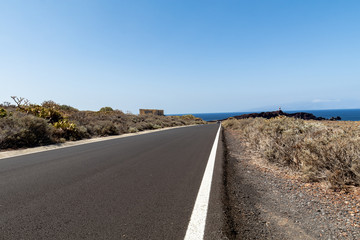 Straße Richtung Punta de Teno