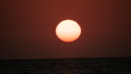 Fototapeta premium Coucher de soleil sur la mer Egee