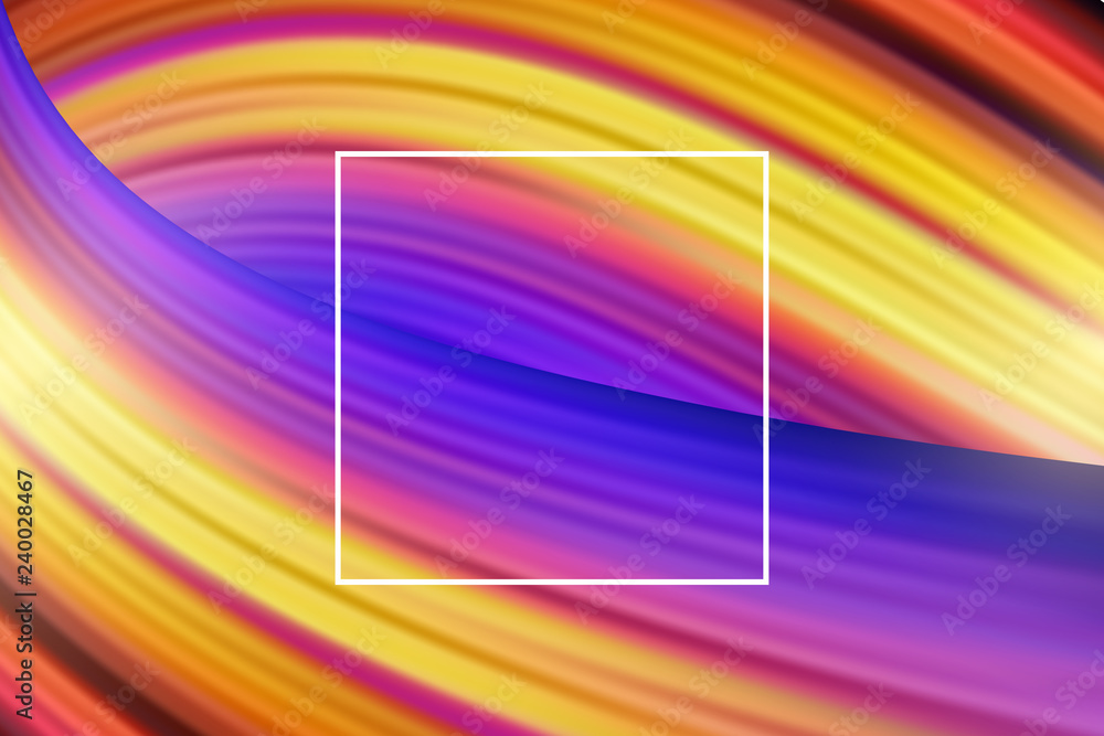 Poster Colorful wavy liquid style gradient background