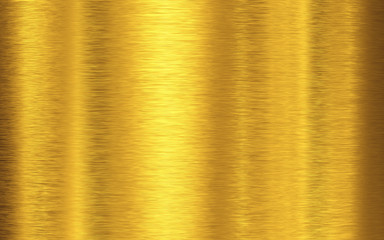 Brushed gold surface background with light reflection