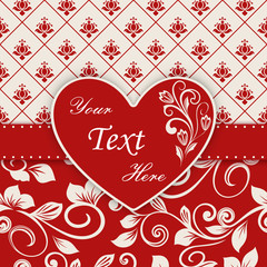 Obraz na płótnie Canvas Valentines Day greeting card