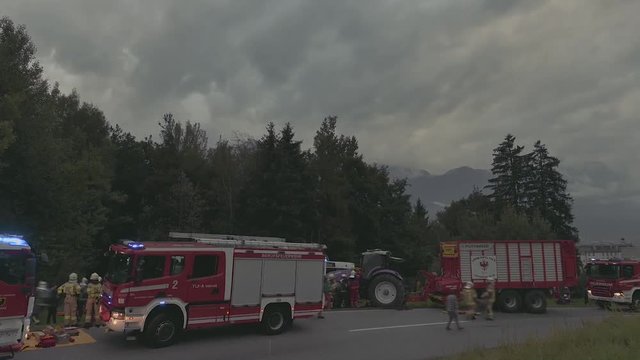Timelapse Feuerwehreinsatz