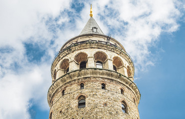 Obraz premium Galata tower in Istanbul, Turkey