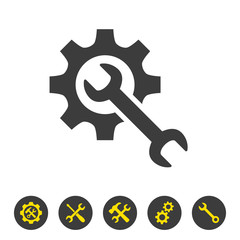 Service tool icon on white background.
