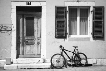 Stilleben mit Fahrrad