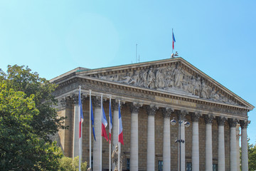 Fototapeta premium flag on building