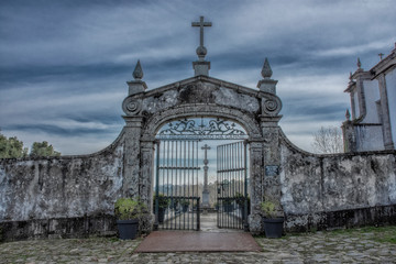 Cemetery Gates at Tibaes Monastery, Portugal © robert 