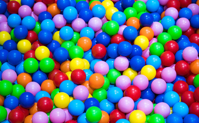 Colorful Rainbow dragee balls background