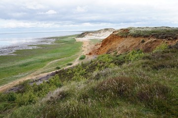Kliff auf Sylt an der Nordsee Deutschland