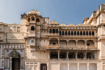 Obraz premium Inside City Palace in Udaipur, Rajasthan, India.