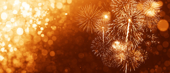 Wunderschönes Feuerwerk