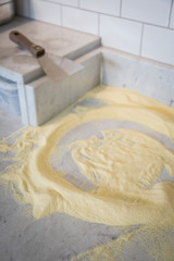 Neapolitan pizza made with fresh and organic ingredients