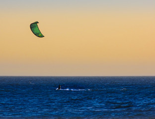 windsurfer in sea