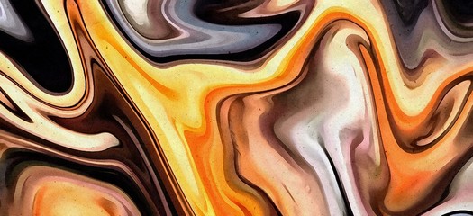 Abstract watercolor. Marble high quality texture. Multicolor waves. Liquid oil paint in water. Chaotic design.