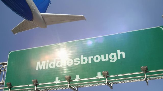 Airplane Take off Middlesbrough