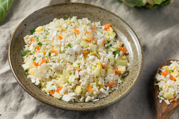 Raw Organic White Cauliflower Rice