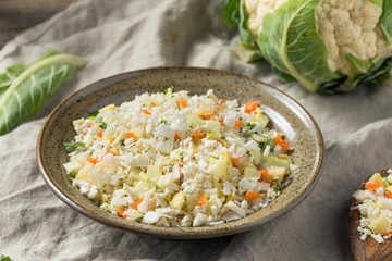 Raw Organic White Cauliflower Rice