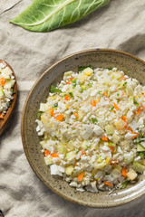 Raw Organic White Cauliflower Rice