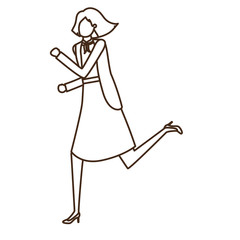 Obraz premium business woman avatar character