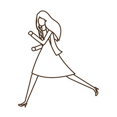 business woman avatar character