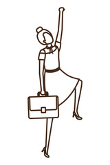 Fototapeta premium business woman avatar character